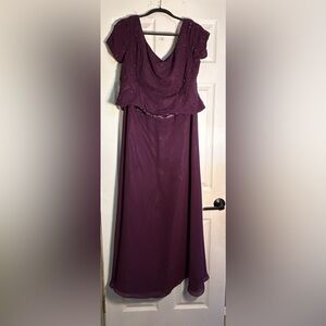 Elegant Purple Evening Gown